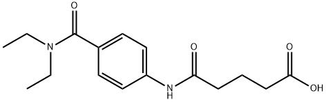 5-{4-[(DIETHYLAMINO)CARBONYL]ANILINO}-5-OXOPENTANOIC ACID Struktur