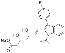 (3R,5S)-氟伐他汀钠盐, 94061-80-0, 结构式