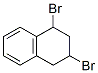 1,3-ジブロモ-1,2,3,4-テトラヒドロナフタレン 化学構造式