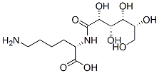 N-[(S)-5-アミノ-1-カルボキシペンチル]-D-グルコンアミド 化学構造式