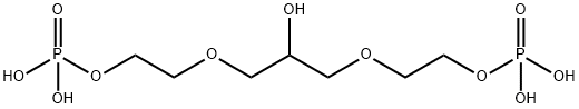 (2-hydroxypropane-1,3-diyl)bis(oxyethylene) bis(dihydrogen phosphate)  Structure