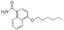 4-(ヘキシルオキシ)-1-ナフタレンカルボアミド 化学構造式