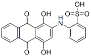 [(9,10-dihydro-1,4-dihydroxy-9,10-dioxo-2-anthryl)amino]benzenesulphonic acid Structure