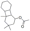 5,5,7-trimethyltricyclo[6.4.0.02,7]dodec-3-yl acetate Struktur