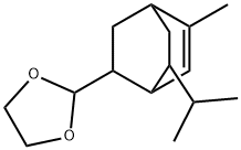 2-[7-isopropyl-5-methylbicyclo[2.2.2]oct-5-en-2-yl]-1,3-dioxolane Structure