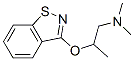 2-(1,2-benzisothiazol-3-yloxy)-N,N-dimethylpropylamine Struktur