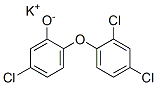 カリウム5-クロロ-2-(2,4-ジクロロフェノキシ)フェノラート 化学構造式