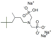 [(3,5,5-トリメチルヘキシルイミノ)ビス(メチレン)]ビスホスホン酸α,α,α'-トリナトリウム 化学構造式