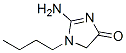 2-アミノ-1-ブチル-1,5-ジヒドロ-4H-イミダゾール-4-オン 化学構造式