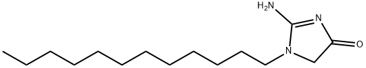 2-アミノ-1-ドデシル-1,5-ジヒドロ-4H-イミダゾール-4-オン 化学構造式