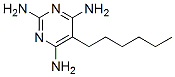 5-hexylpyrimidine-2,4,6-triamine 结构式