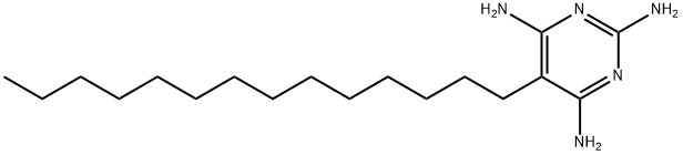5-tetradecylpyrimidine-2,4,6-triamine Struktur