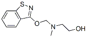 2-[[(1,2-benzisothiazol-3-yloxy)methyl]methylamino]ethanol Structure