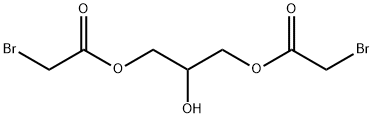 2-hydroxy-1,3-propanediyl bis(bromoacetate) Structure