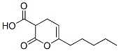 3,4-ジヒドロ-2-オキソ-6-ペンチル-2H-ピラン-3-カルボン酸 化学構造式