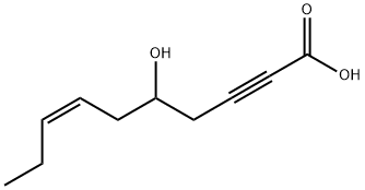 (Z)-5-ヒドロキシ-7-デセン-2-イン酸 化学構造式