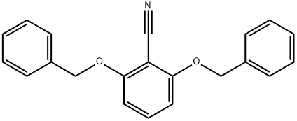 2,6-ビス(フェニルメトキシ)ベンゾニトリル 化学構造式