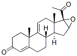 16alpha,17-epoxypregna-4,9(11)-diene-3,20-dione Structure