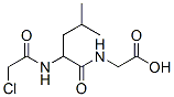 N-[N-(chloroacetyl)-DL-leucyl]glycine 结构式