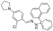 2-クロロ-4-(1-ピロリジニル)ベンズアルデヒド1-ナフタレニルフェニルヒドラゾン 化学構造式