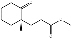 -(+)-2-(2'-羧甲氧基乙基)-2-甲基环己酮 结构式
