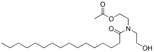 N,N-bis(2-hydroxyethyl)palmitamide acetate Structure