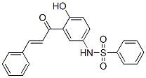 N-[4-hydroxy-3-(1-oxo-3-phenylallyl)phenyl]benzenesulphonamide 结构式