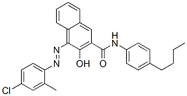 N-(4-butylphenyl)-4-[(4-chloro-2-methylphenyl)azo]-3-hydroxynaphthalene-2-carboxamide,94094-69-6,结构式