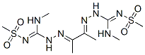 3,3'-(1,2-dimethylethane-1,2-diylidene)bis[N-methyl-N'-(methylsulphonyl)carbazamidine] 结构式