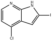 1H-Pyrrolo[2,3-b]pyridine, 4-chloro-2-iodo- Structure