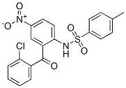 N-[2-(2-chlorobenzoyl)-4-nitrophenyl]-p-toluenesulphonamide Structure