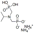 diammonium dihydrogen [[(1-methylethyl)imino]bis(methylene)]bisphosphonate 结构式