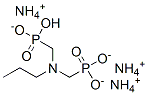 triammonium hydrogen [(propylimino)bis(methylene)]diphosphonate 结构式