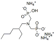 triammonium hydrogen [[(2-ethylhexyl)imino]bis(methylene)]diphosphonate Structure