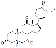 lithium 3,7,12-trioxo-5beta-cholan-24-oate Structure
