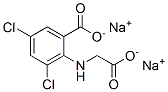 2-[(カルボキシメチル)アミノ]-3,5-ジクロロ安息香酸/ナトリウム,(1:x) 化学構造式