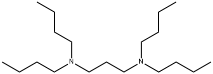 N,N,N',N'-テトラブチル-1,3-プロパンジアミン 化学構造式