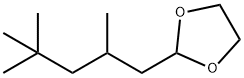2-(2,4,4-トリメチルペンチル)-1,3-ジオキソラン 化学構造式