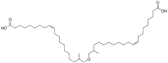 ビス[(Z)-9-オクタデセン酸]オキシビス(1-メチル-2,1-エタンジイル) 化学構造式