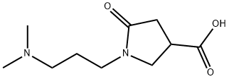 1-[3-(二甲氨基)丙基]-5-氧代吡咯烷-3-羧酸 结构式