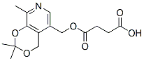 ブタン二酸水素1-[(2,2,8-トリメチル-4H-1,3-ジオキシノ[4,5-c]ピリジン-5-イル)メチル] 化学構造式