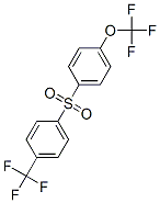 1-[[4-(trifluoromethoxy)phenyl]sulphonyl]-4-(trifluoromethyl)benzene Struktur