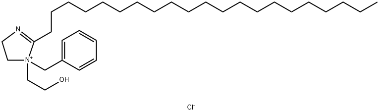 2-ヘニコシル-4,5-ジヒドロ-1-(2-ヒドロキシエチル)-1-(フェニルメチル)-1H-イミダゾール-1-イウム・クロリド 化学構造式