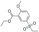 ethyl 5-(ethylsulphonyl)-o-anisate Structure