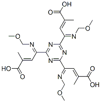 1,3,5-triazine-2,4,6-triyltris[[(methoxymethyl)imino]methylene] trimethacrylate 结构式