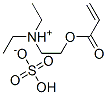 [2-(acryloyloxy)ethyl]diethylammonium hydrogen sulphate Structure