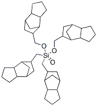 オルトけい酸テトラキス[[(オクタヒドロ-4,7-メタノ-1H-インデン)-5-イル]メチル] 化学構造式