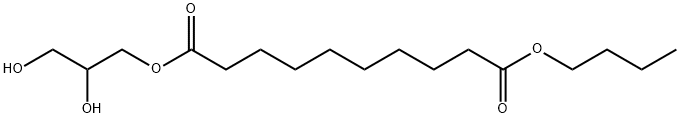 butyl 2,3-dihydroxypropyl sebacate Structure