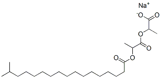 sodium 2-[[2-[(16-methylheptadecanoyl)oxy]propionyl]oxy]propionate Structure