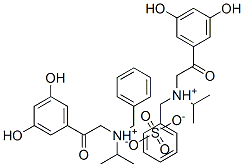 bis[benzyl[2-(3,5-dihydroxyphenyl)-2-oxoethyl]isopropylammonium] sulphate 结构式